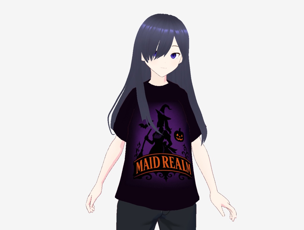 メイドリアル夢Halloween無料AIイラストTシャツ