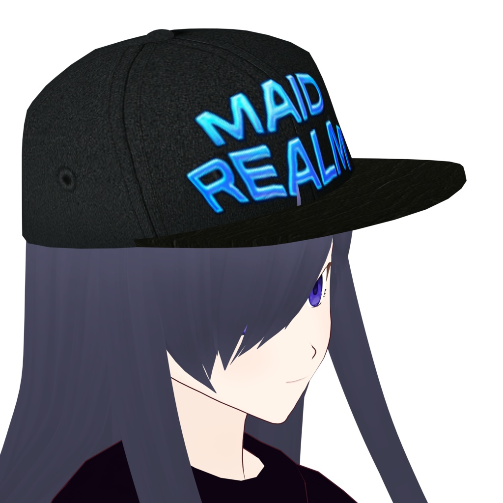 【Vroid】無酔AIイラスト メイドリアル夢DJキャップ