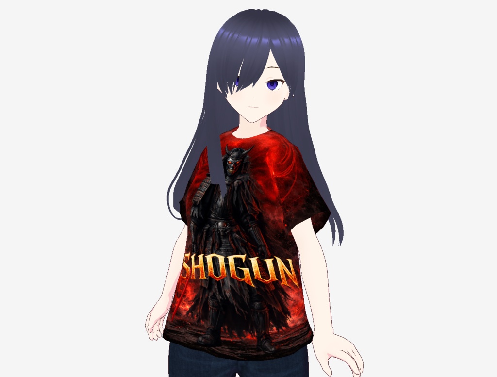 【Vroid】AI将軍イラストTシャツ