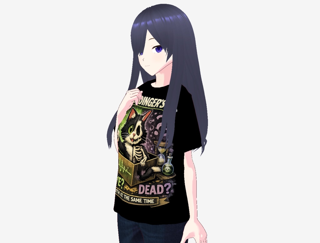 「Vroid」Schrödinger's catAITシャツ