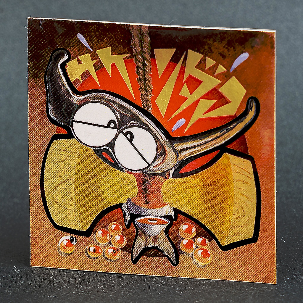 「サケンダマ」【アイスクリームシール第1弾 #4 】 江戸末期の流行48mmシール