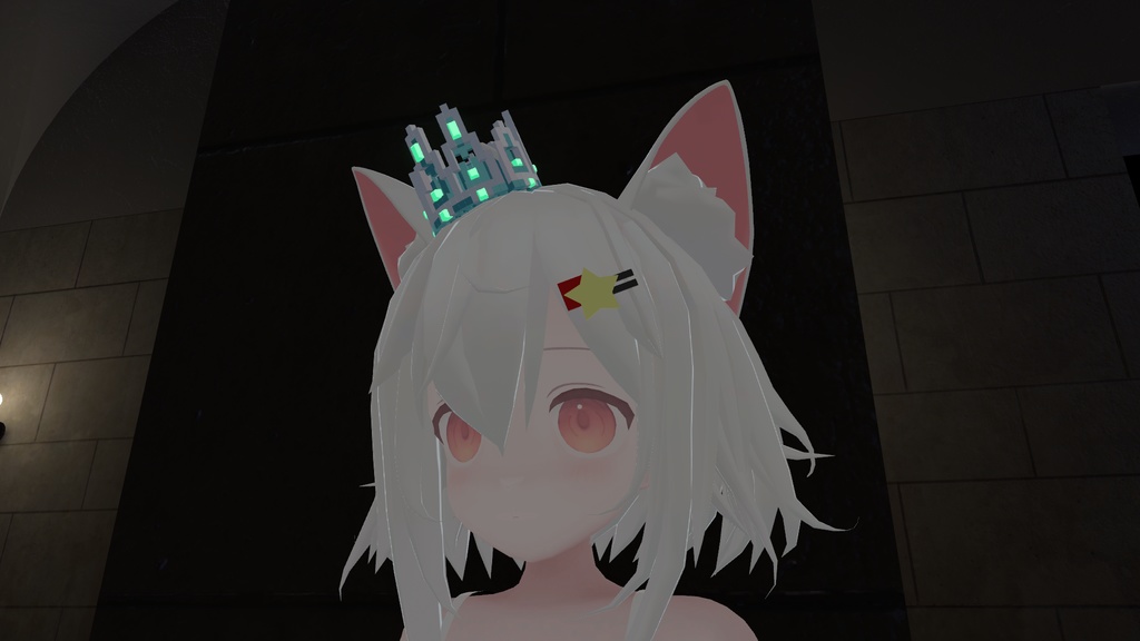 【VRChat想定】氷の王冠 / Voxel Ice Crown