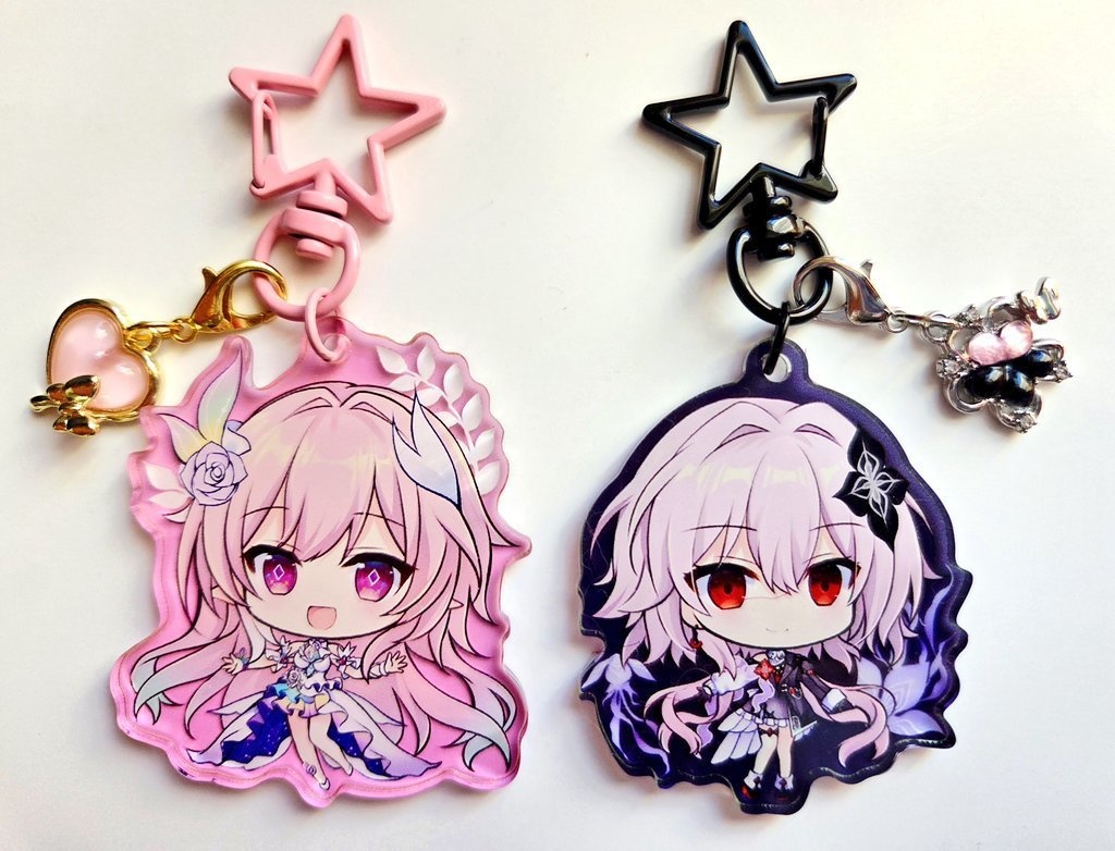 【スタレ】チャーム付きアクリルキーホルダー