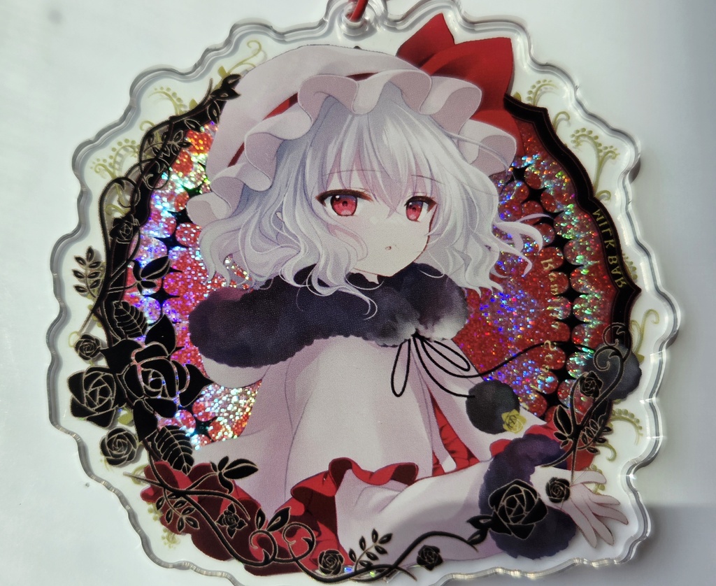 ホロ箔&グリッターラメ加工アクリルキーホルダー【レミリア】
