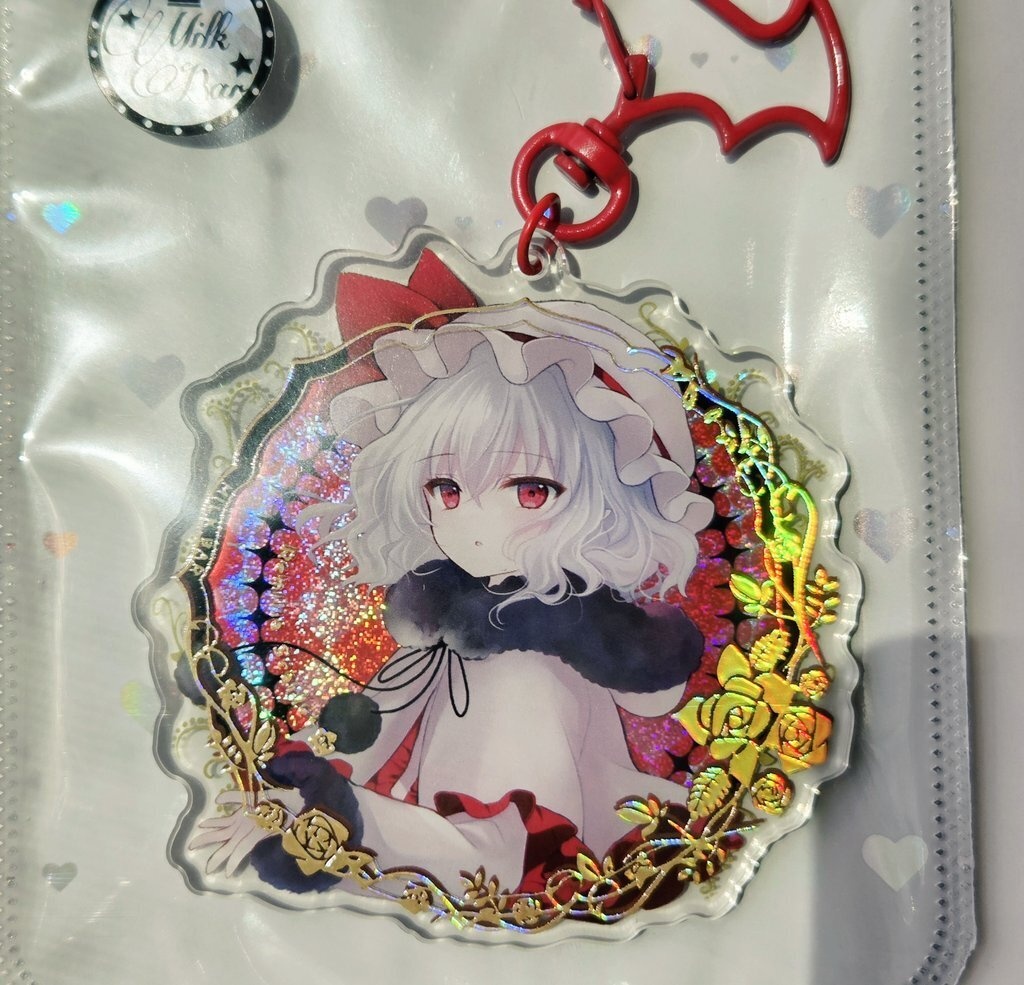 ホロ箔&グリッターラメ加工アクリルキーホルダー【レミリア】