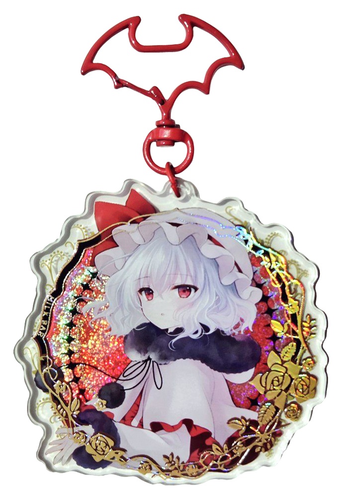 ホロ箔&グリッターラメ加工アクリルキーホルダー【レミリア】