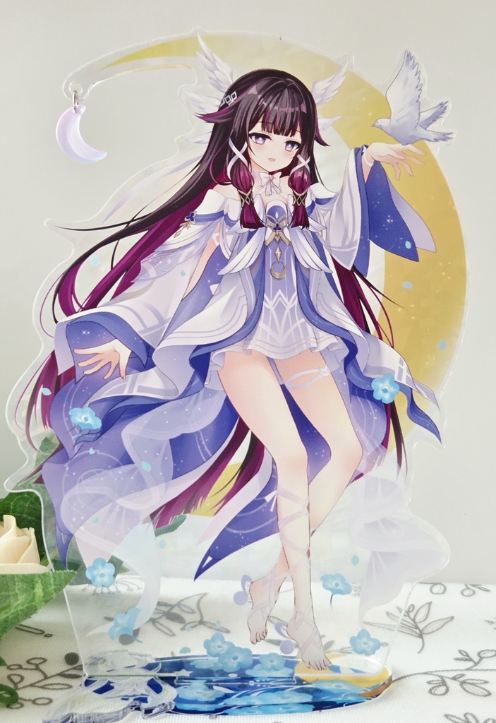 ゆらゆらチャーム付きホログラムアクスタ
