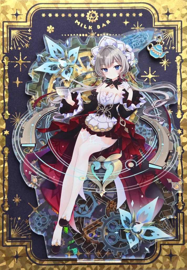 ゆらゆらチャーム付きホログラムアクスタ