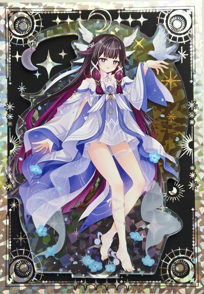 ゆらゆらチャーム付きホログラムアクスタ