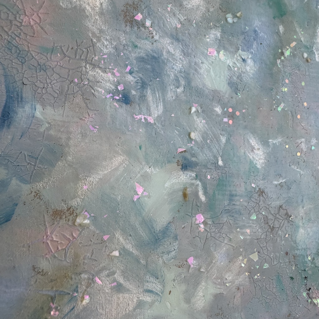 ミニ原画【永湖が待つ春】