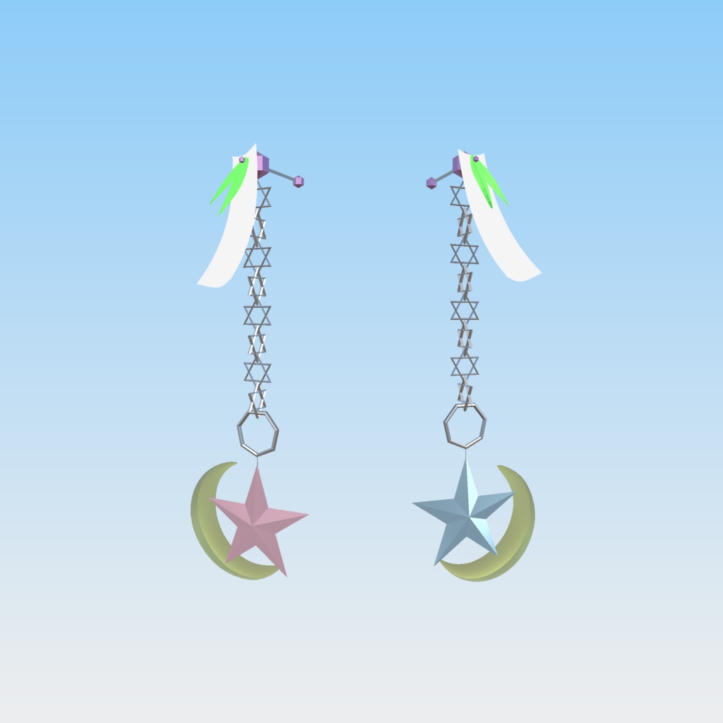 【VRC用】 七夕ピアス (MA対応)