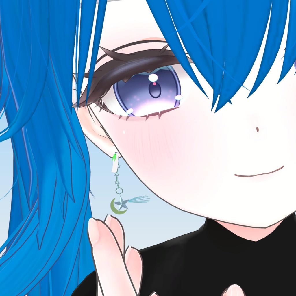 【VRC用】 七夕ピアス (MA対応)