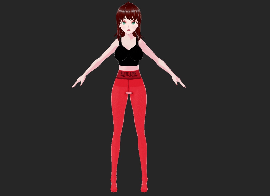 Elite Line Hosiery: TIGHTS: Alizarin Crimson