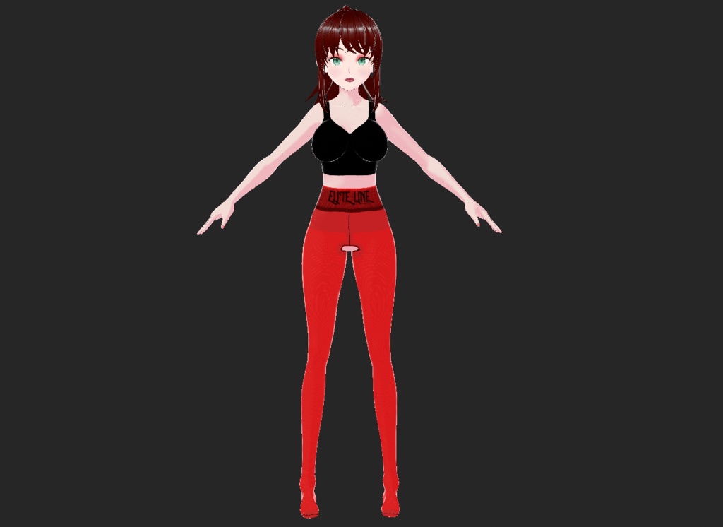 Elite Line Hosiery: TIGHTS: Bright Red