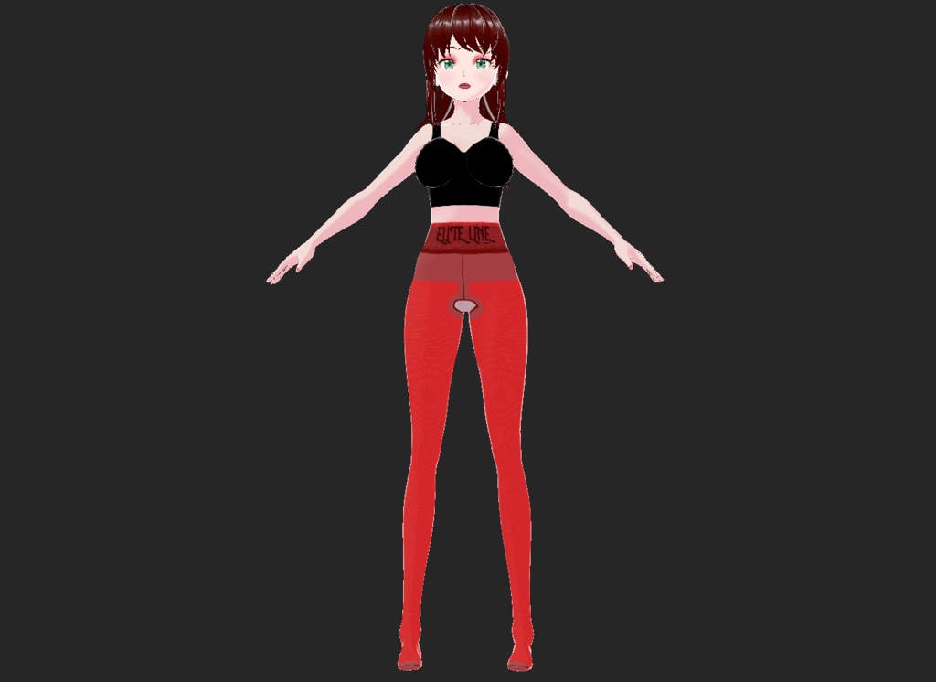 Elite Line Hosiery: TIGHTS: Persian Red