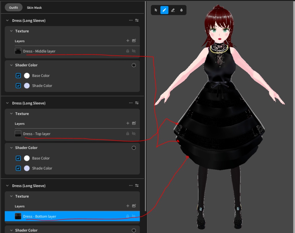 Little Black Dress #2 - Multi-Layer Dress - FREE!