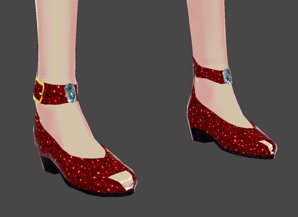 Glitter High Heels w/ Strap (Open Toe Shoes included) - 18 Shoes/ 9 Colors FREE!