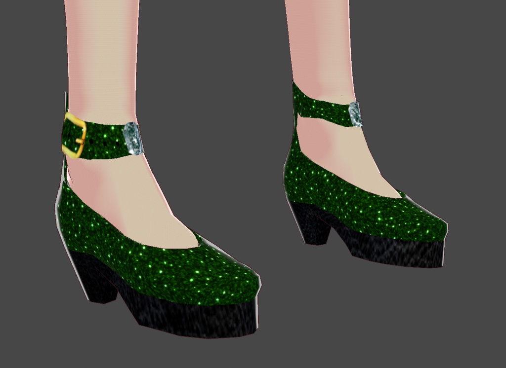 Glitter High Heels w/ Strap (Open Toe Shoes included) - 18 Shoes/ 9 Colors FREE!