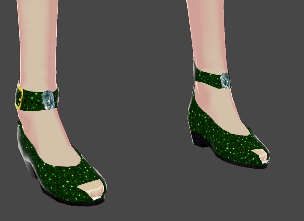 Glitter High Heels w/ Strap (Open Toe Shoes included) - 18 Shoes/ 9 Colors FREE!