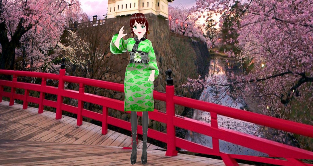 Green Kimono Dress - FREE!!!