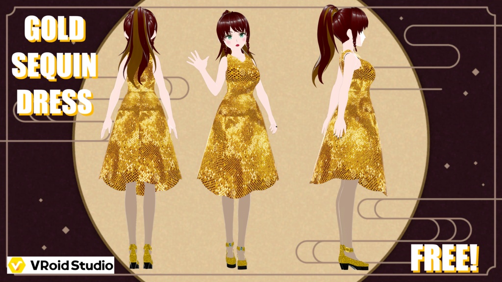 Gold Sequin Dress - FREE!!!
