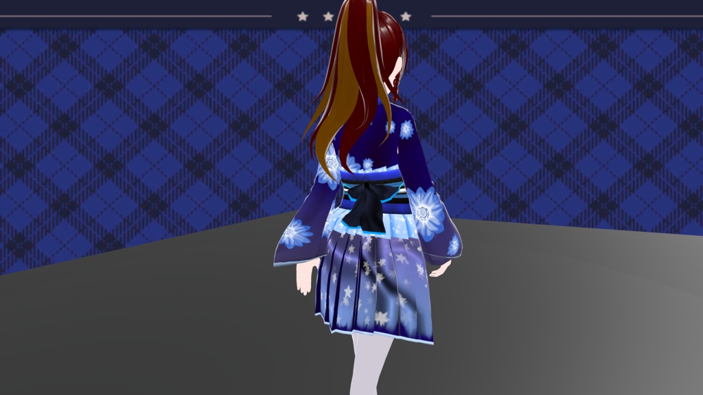 Royal Blue Yukata - FREE!!!