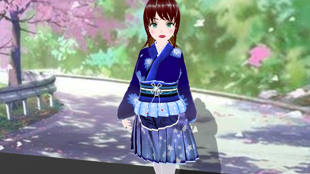 Royal Blue Yukata - FREE!!!