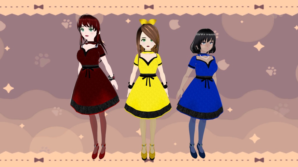 Simple Colorful Dresses - 10 Colors - FREE!!!