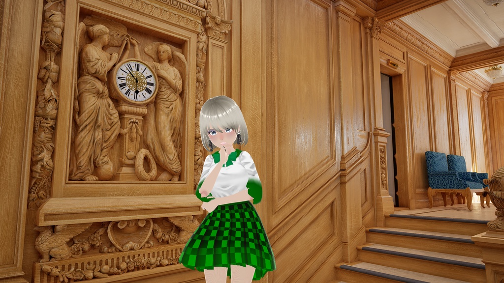 White & Green Dress w/ Green Bow - FREE!!!