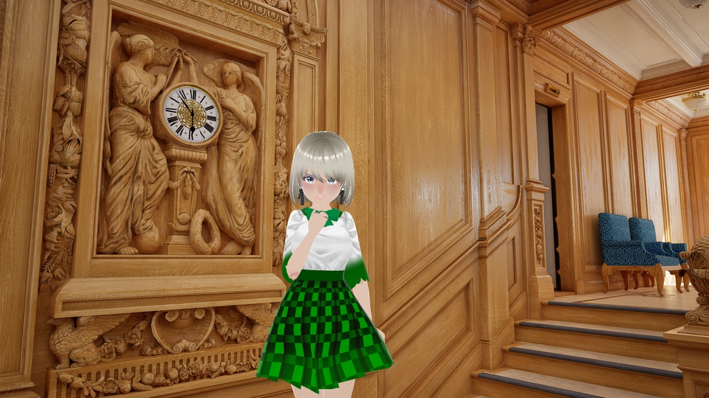 White & Green Dress w/ Green Bow - FREE!!!
