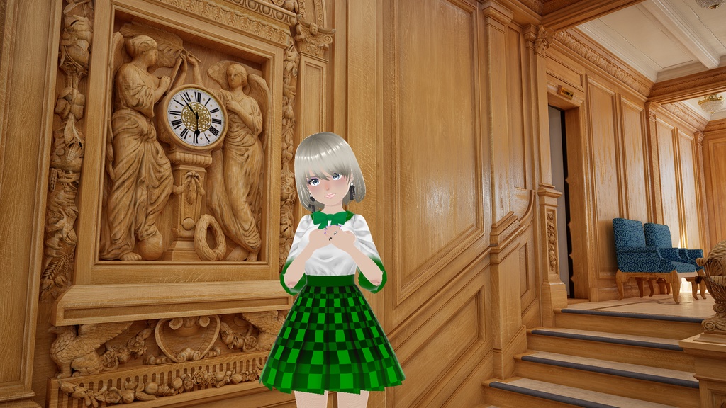 White & Green Dress w/ Green Bow - FREE!!!