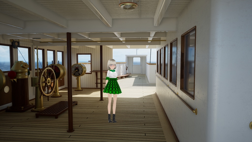 White & Green Dress w/ Green Bow - FREE!!!