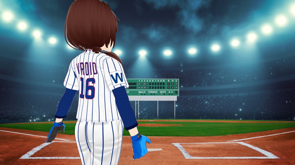 Chicago Cubs Baseball Uniform - Home Version - FREE!!!