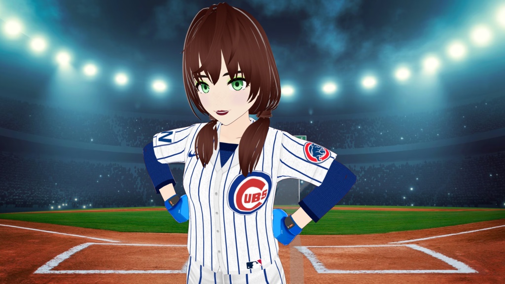 Chicago Cubs Baseball Uniform - Home Version - FREE!!!