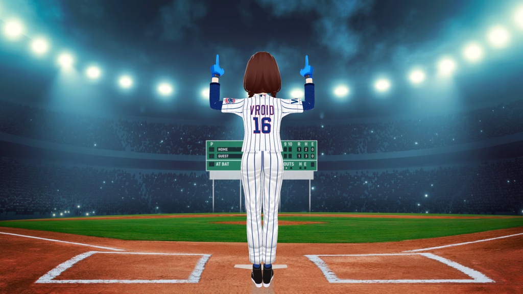 Chicago Cubs Baseball Uniform - Home Version - FREE!!!