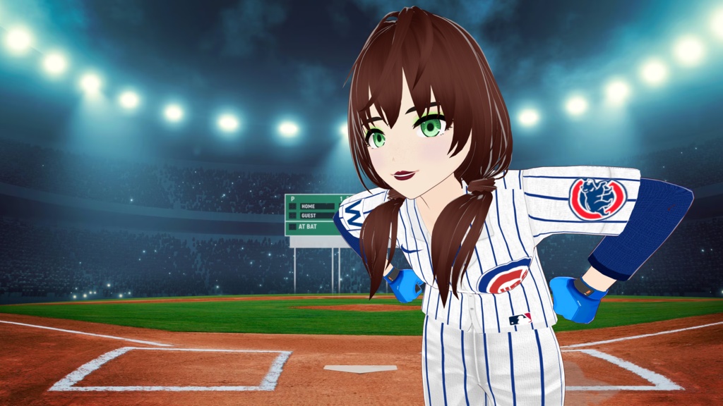 Chicago Cubs Baseball Uniform - Home Version - FREE!!!