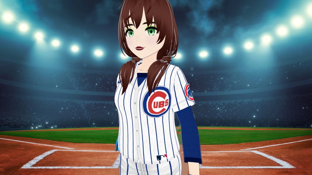 Chicago Cubs Baseball Uniform - Home Version - FREE!!!