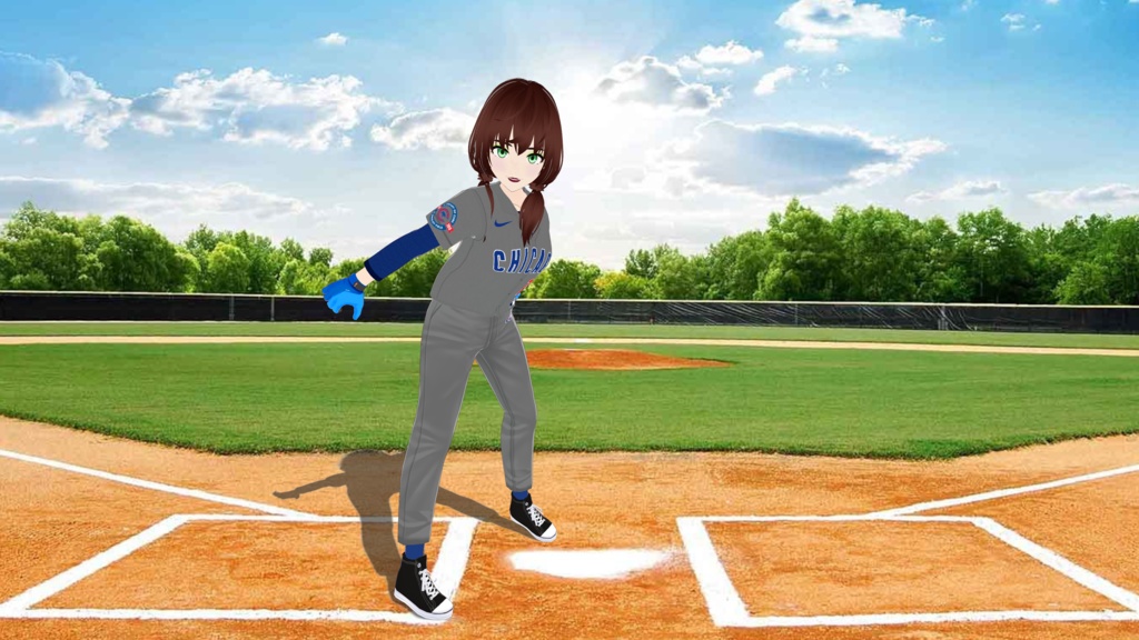 Chicago Cubs Baseball Uniform - Away Version - FREE!!!