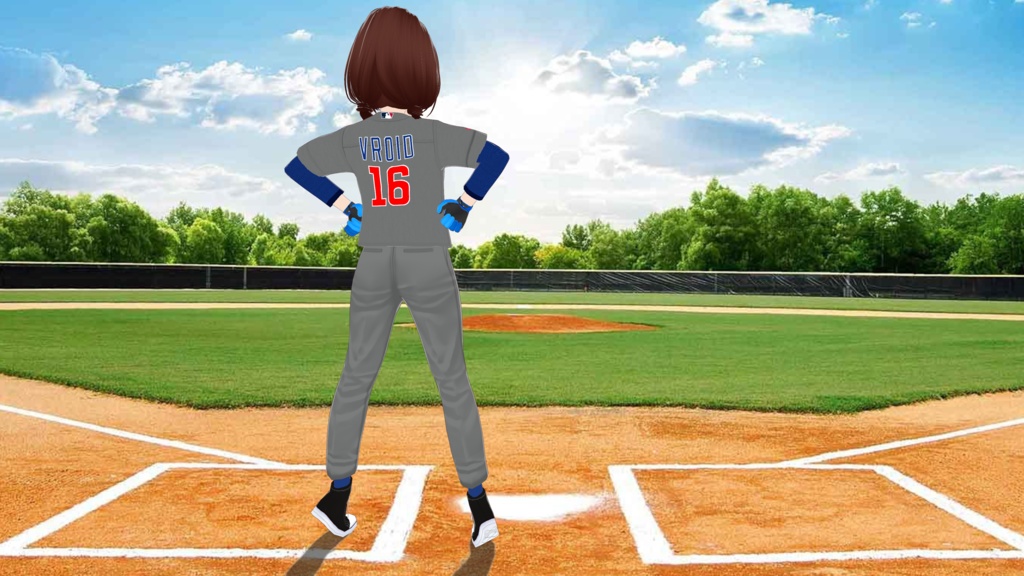 Chicago Cubs Baseball Uniform - Away Version - FREE!!!