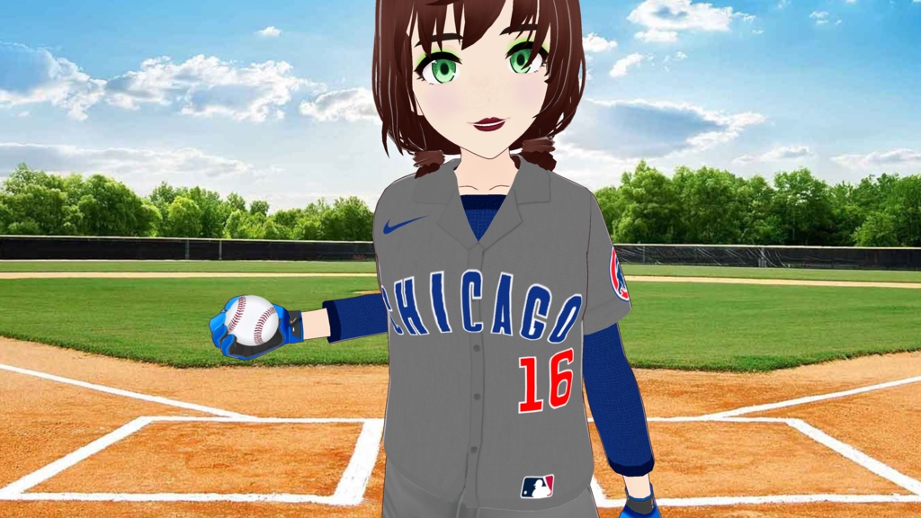 Chicago Cubs Baseball Uniform - Away Version - FREE!!!