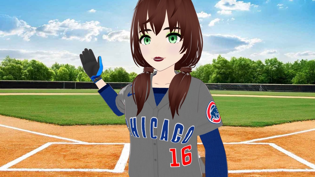 Chicago Cubs Baseball Uniform - Away Version - FREE!!!