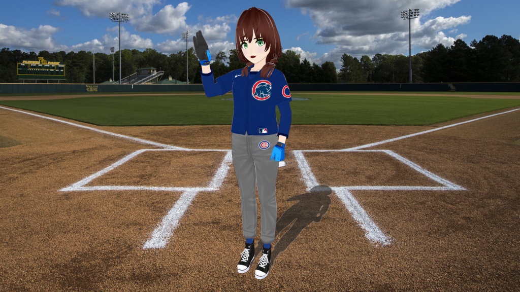 Chicago Cubs Baseball Uniform - Alternate Version - FREE!!!