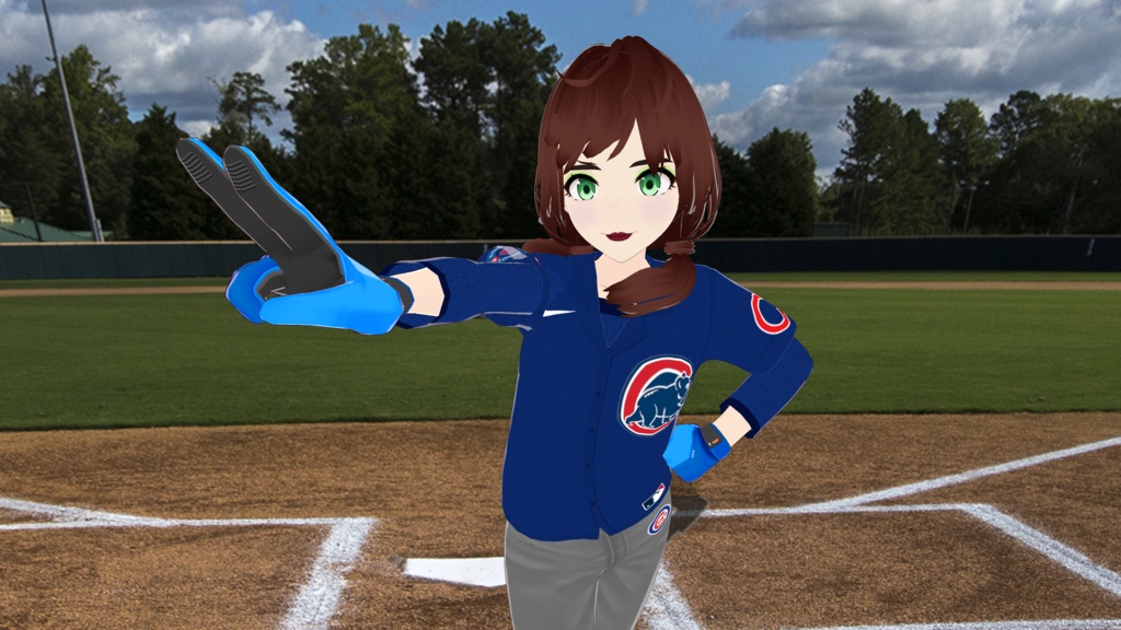 Chicago Cubs Baseball Uniform - Alternate Version - FREE!!!