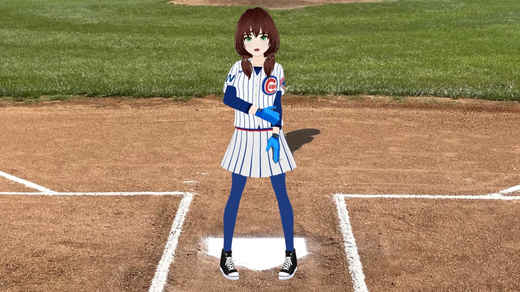 Chicago Cubs Baseball Uniform - Skirt Version (6 Different Skirts!) - FREE!!!