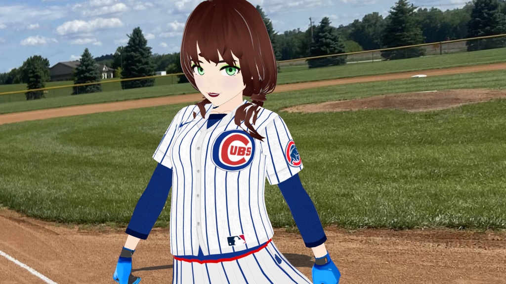Chicago Cubs Baseball Uniform - Skirt Version (6 Different Skirts!) - FREE!!!