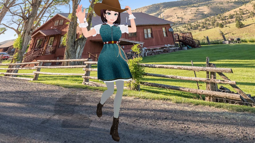 Western Denim Dress & Boots - FREE!!!