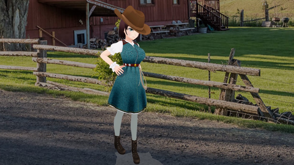 Western Denim Dress & Boots - FREE!!!