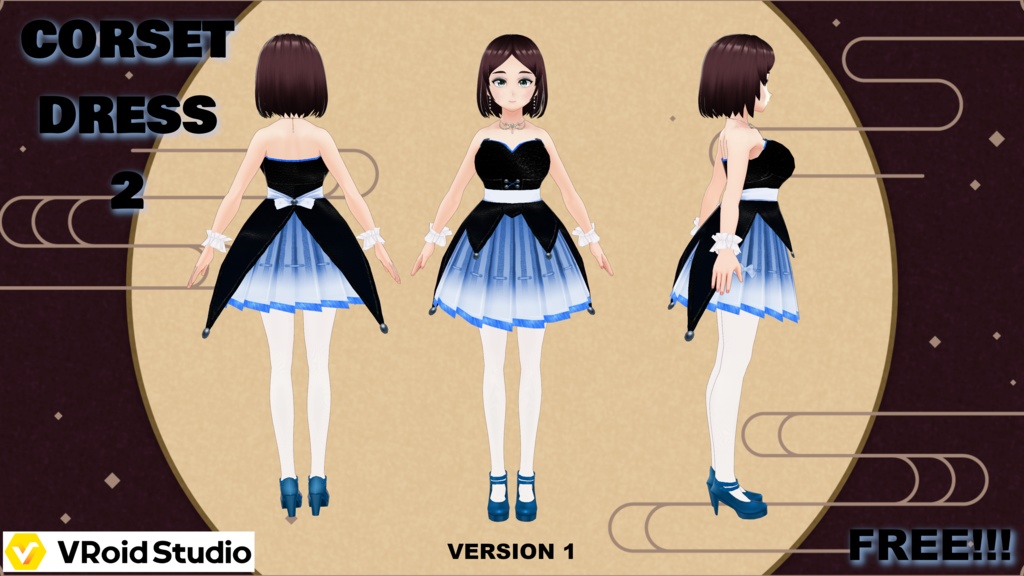 Corset Dress 2 (Two Versions) - FREE!!!