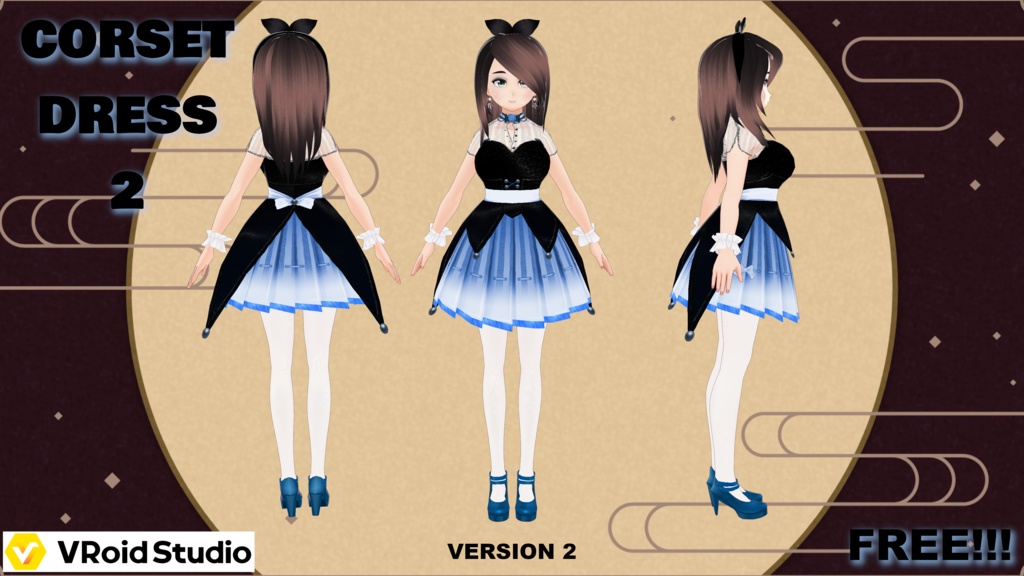Corset Dress 2 (Two Versions) - FREE!!!