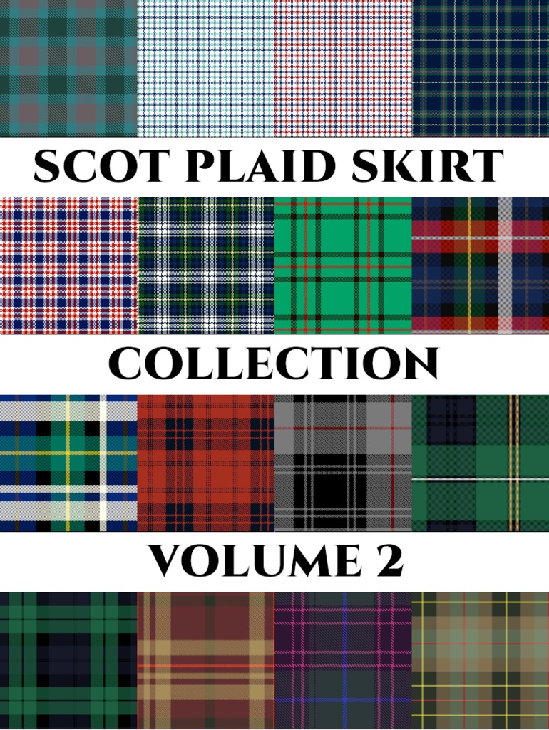 SCOT PLAID SKIRT COLLECTION - Volume 2 - (16 Skirts) - FREE!!!